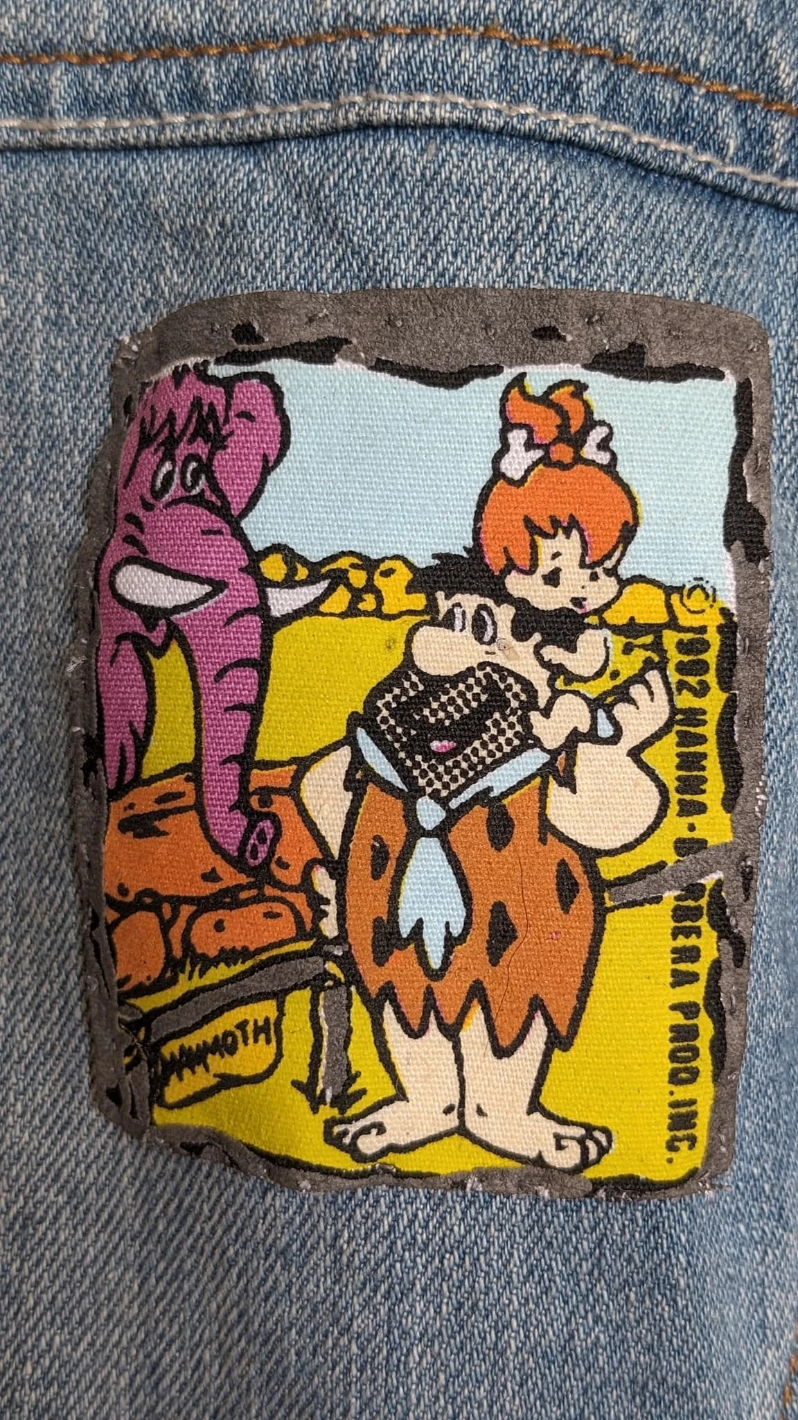 Embroidered denim jacket "The Flintstones - the Flinstones" – photo 10